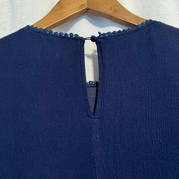 Savanna Jane Puff Sleeve Dress Pink Blue Embroidery Size S - Picture 7 of 11